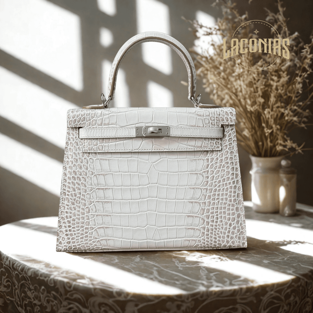 Crocodile pattern fashion handbag cross-body — showcase 6