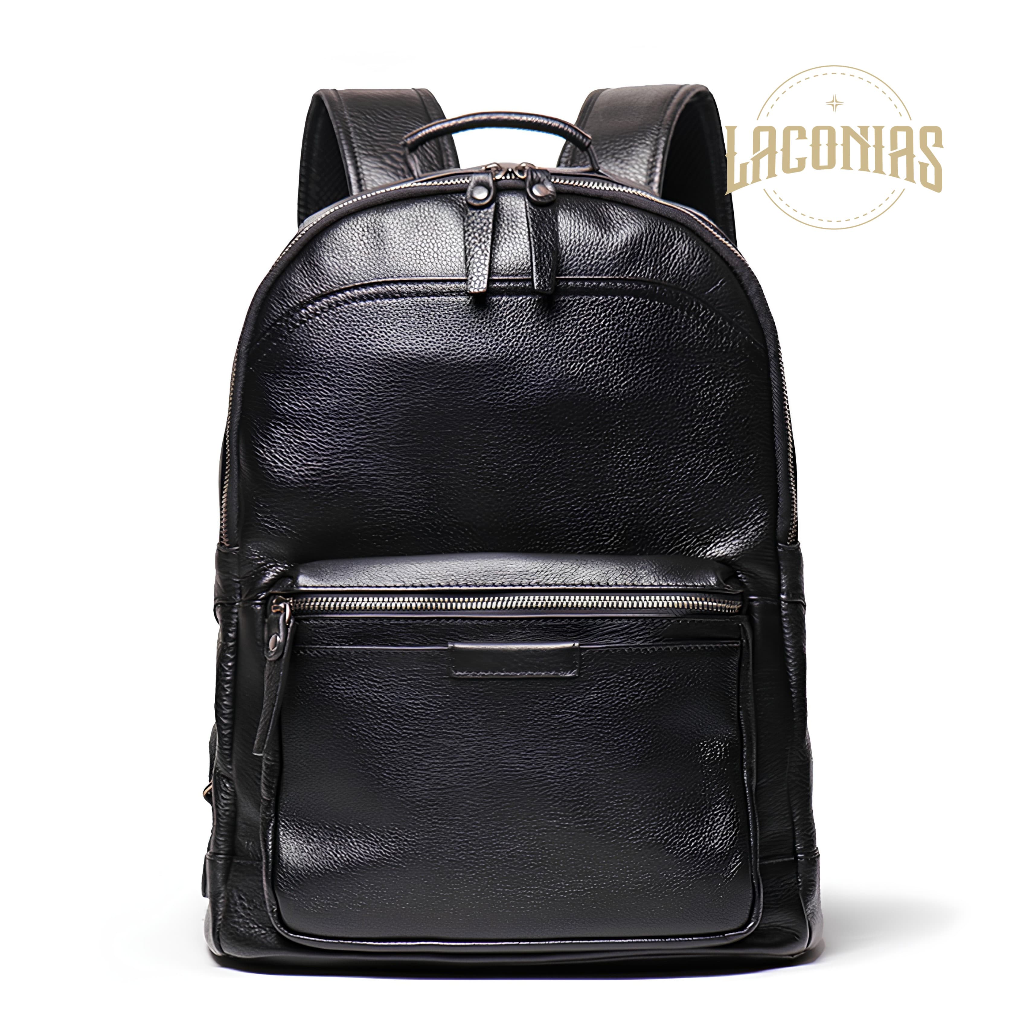Men's cowhide backpack