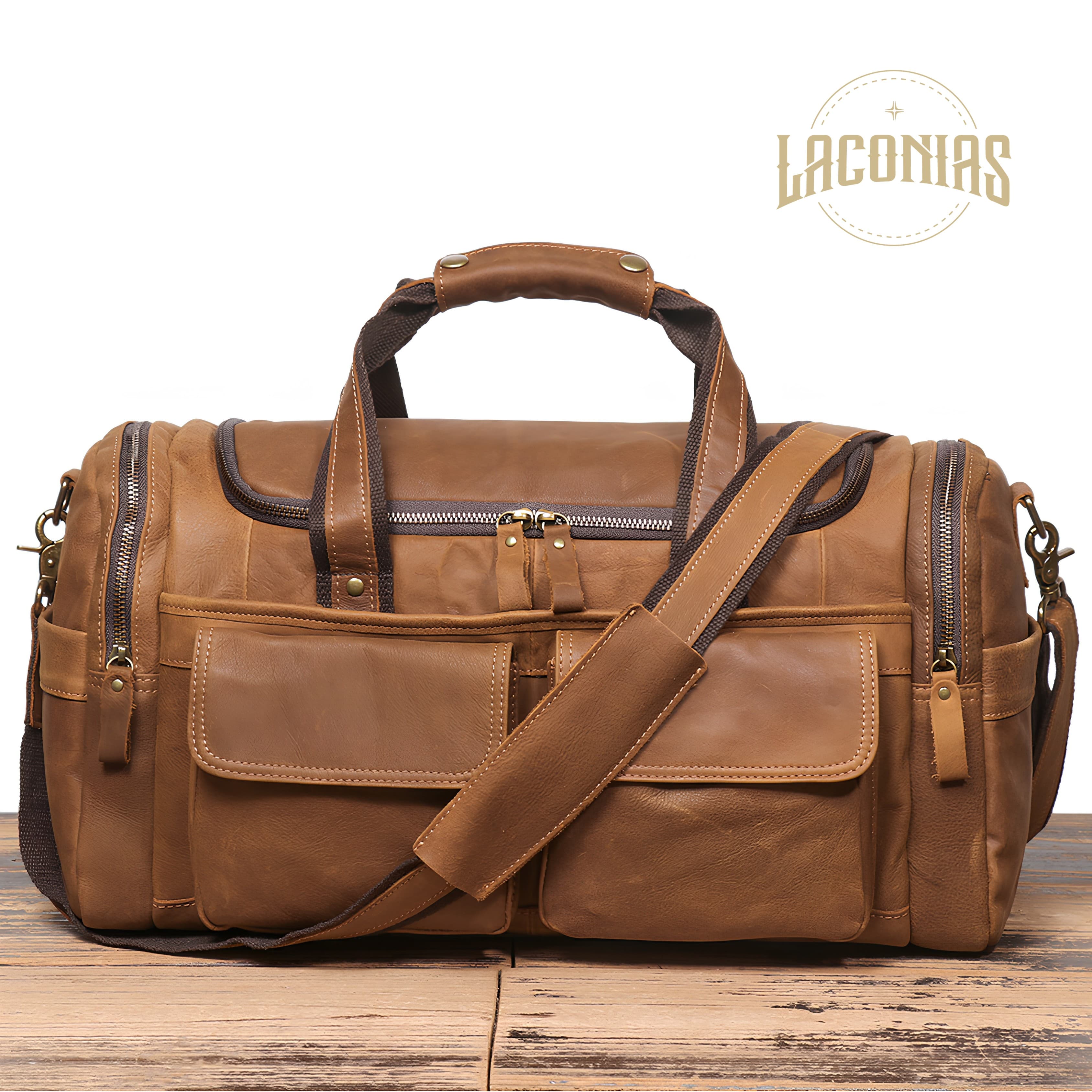 Men's cowhide large-capacity handbag — showcase 4