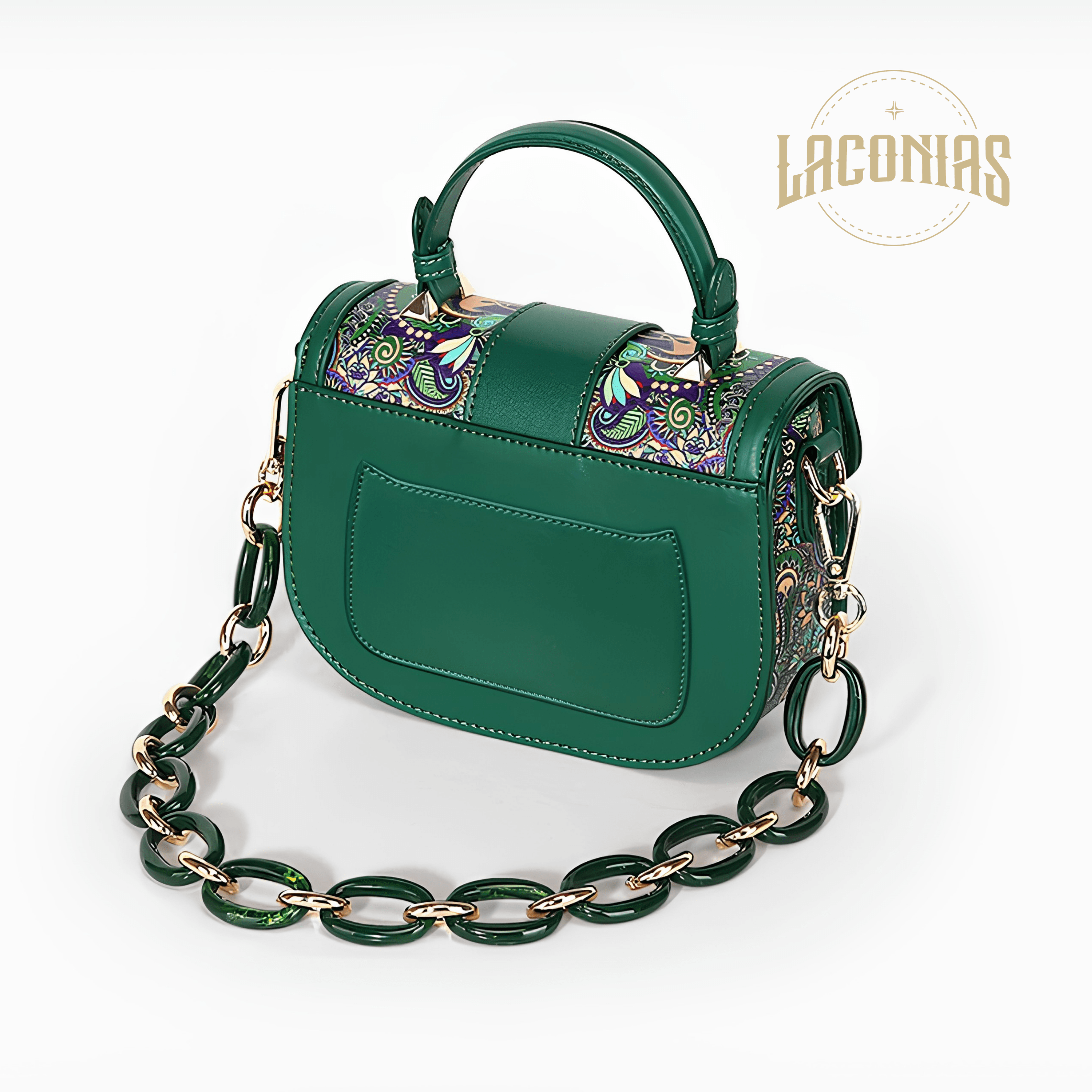 Genuine leather chain one-shoulder cross-body bag — showcase 4