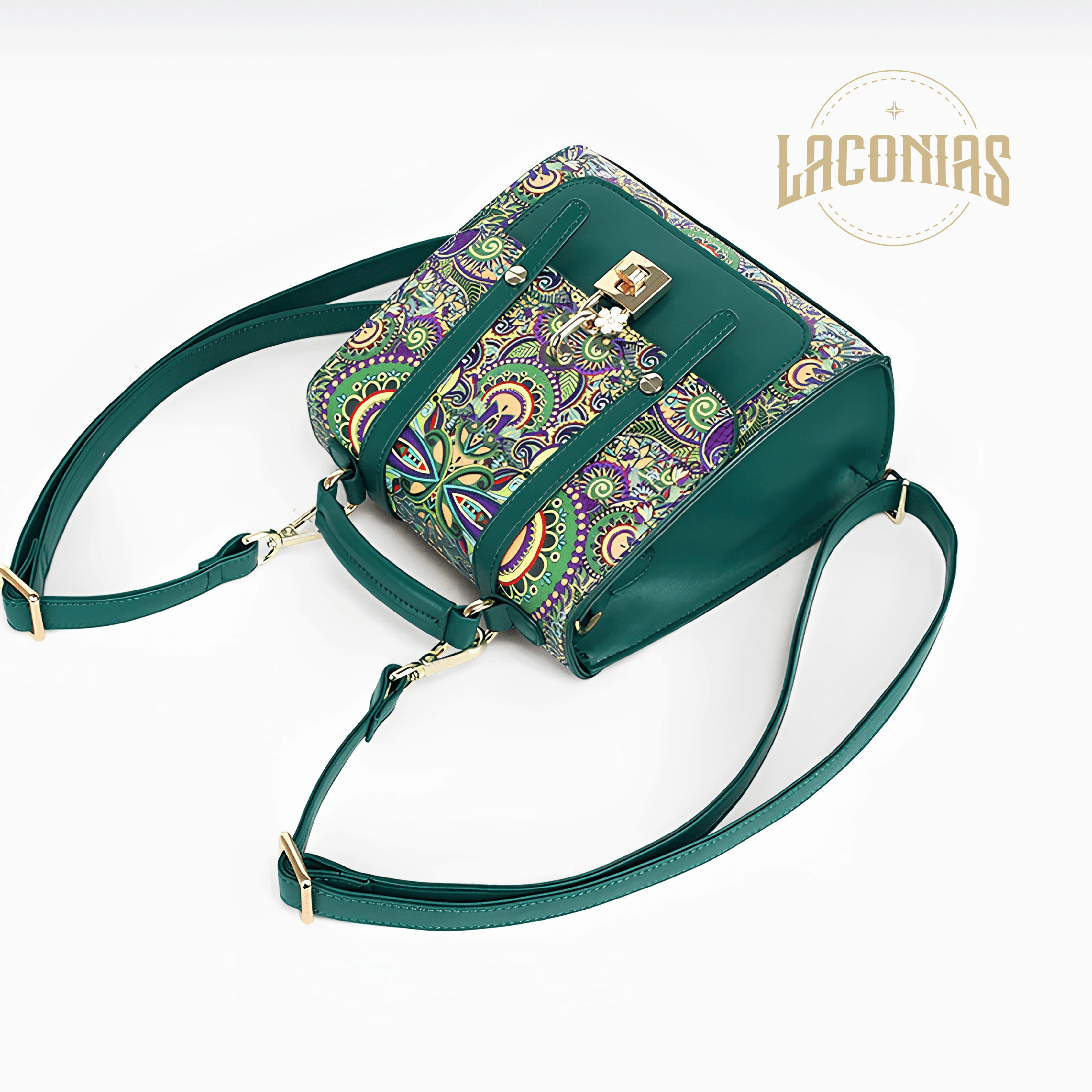 Cowhide printed backpack — showcase 6