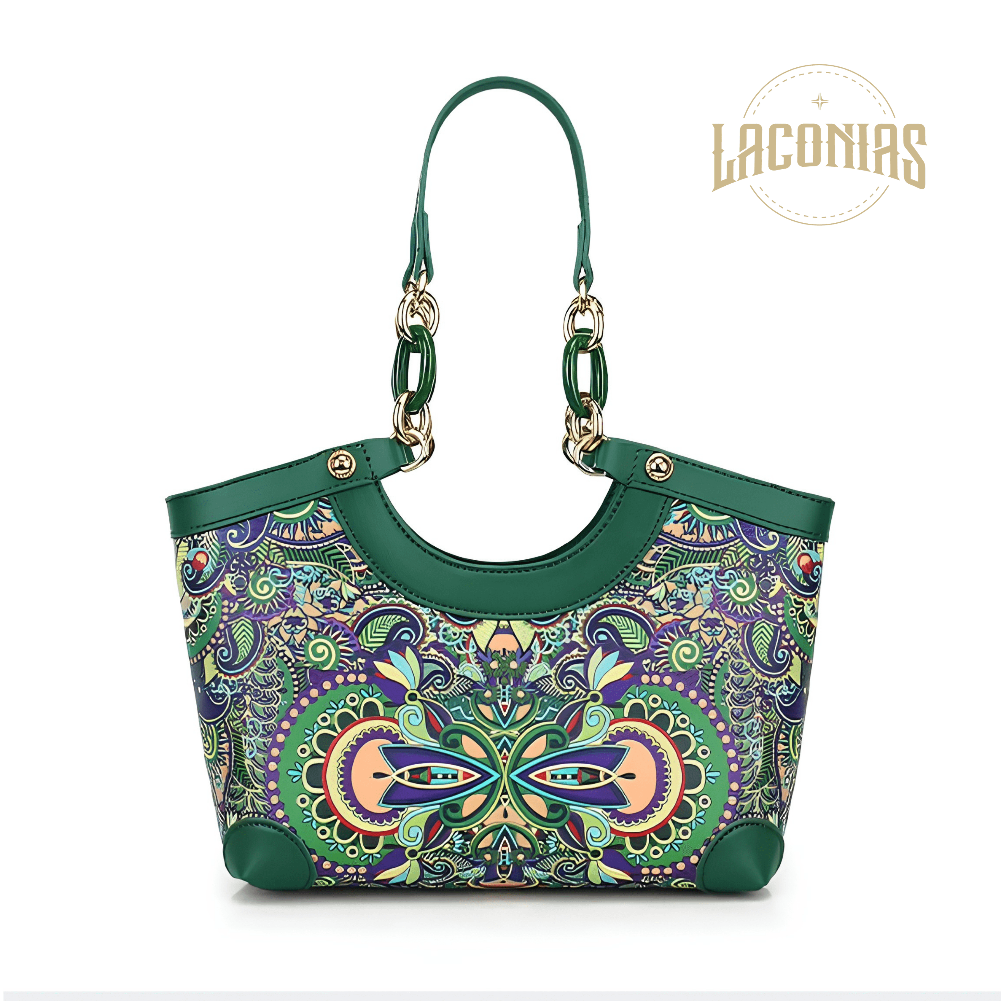 Cowhide printed one-shoulder cross-body bag