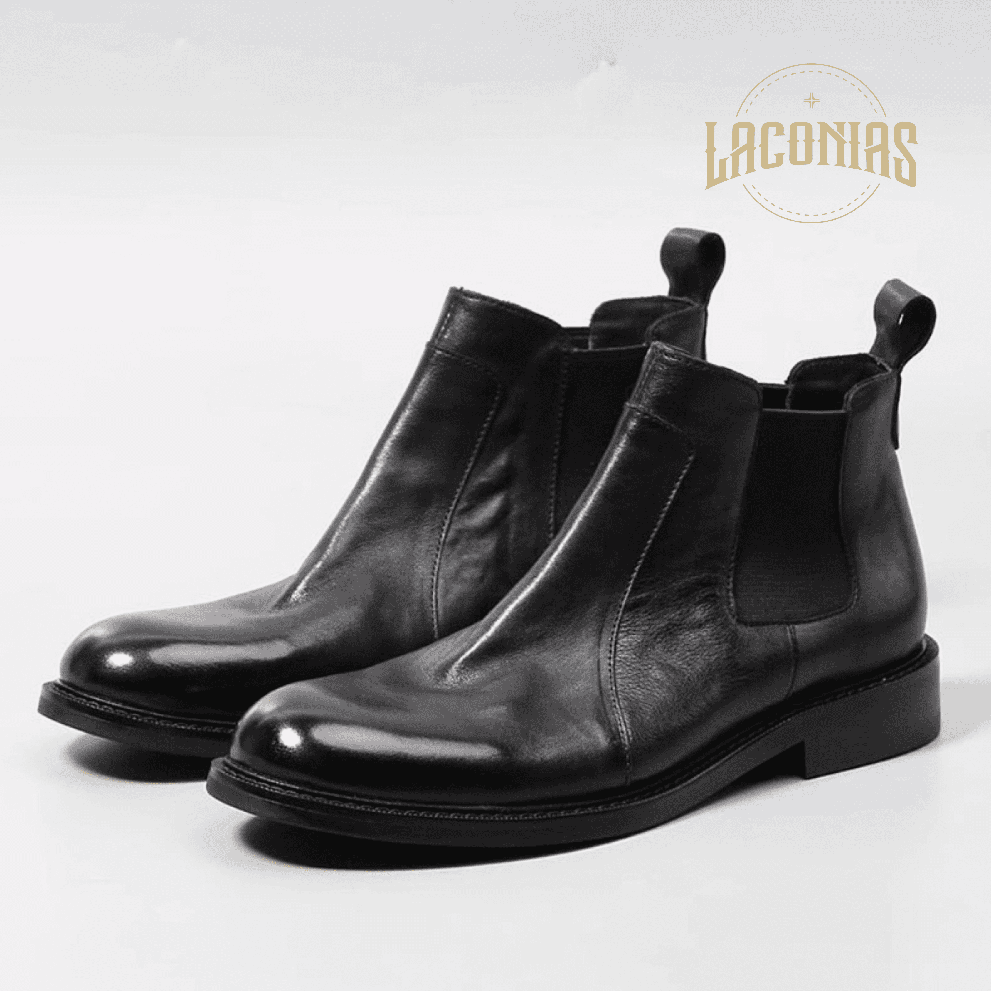 Men's leather boots Martin boots view 4