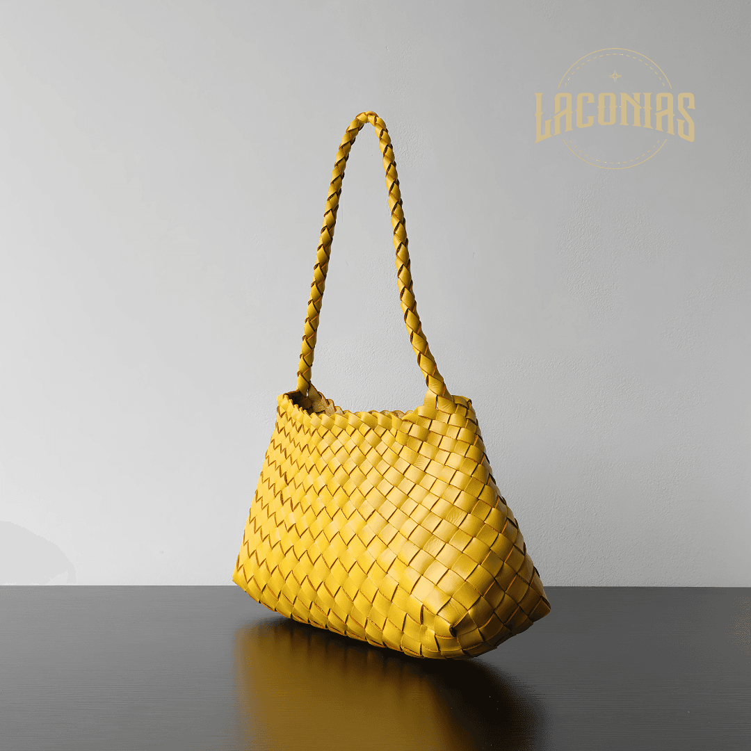 Sheepskin woven bag, armpit bag — showcase 6