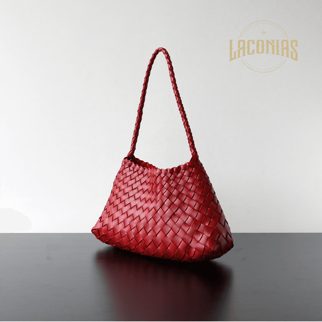 Sheepskin woven bag, armpit bag — showcase 7