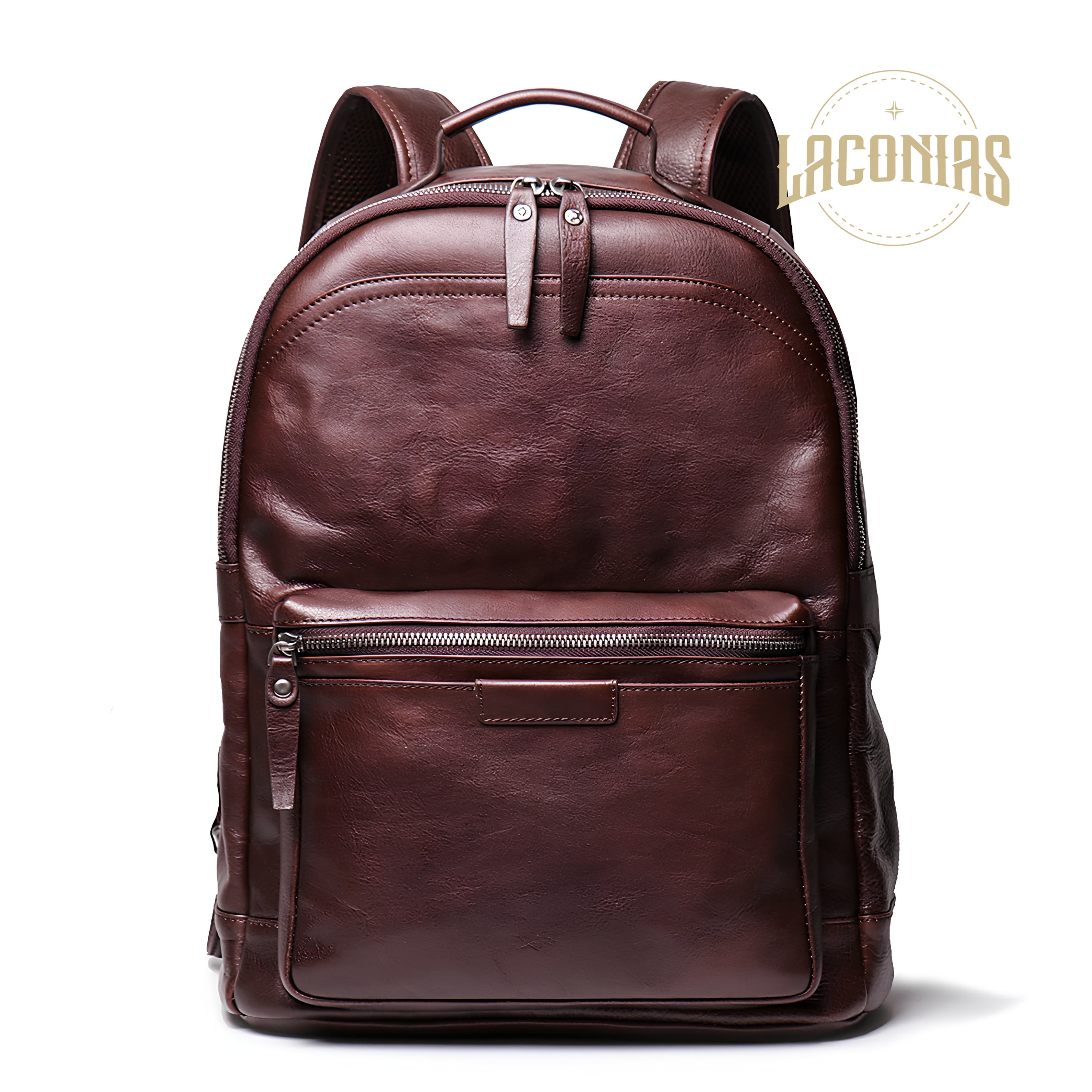 Men's cowhide backpack — showcase 4