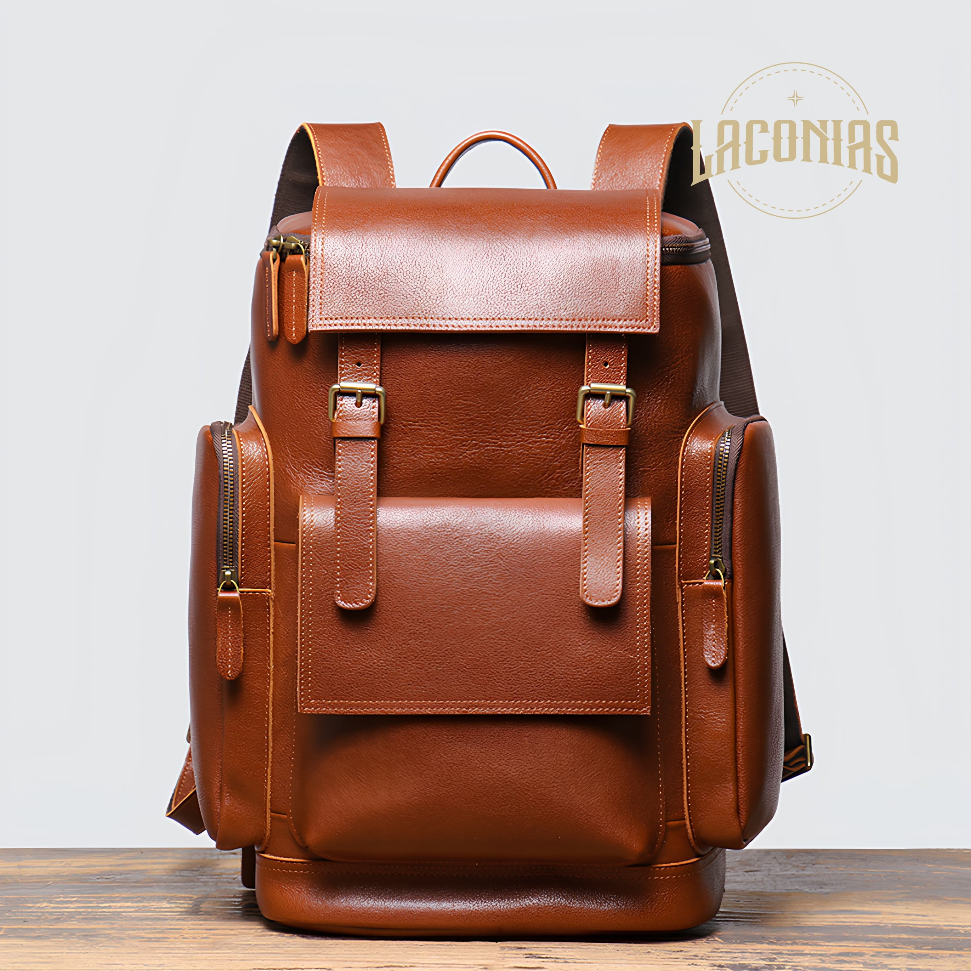 Retro large-capacity travel backpack computer bag