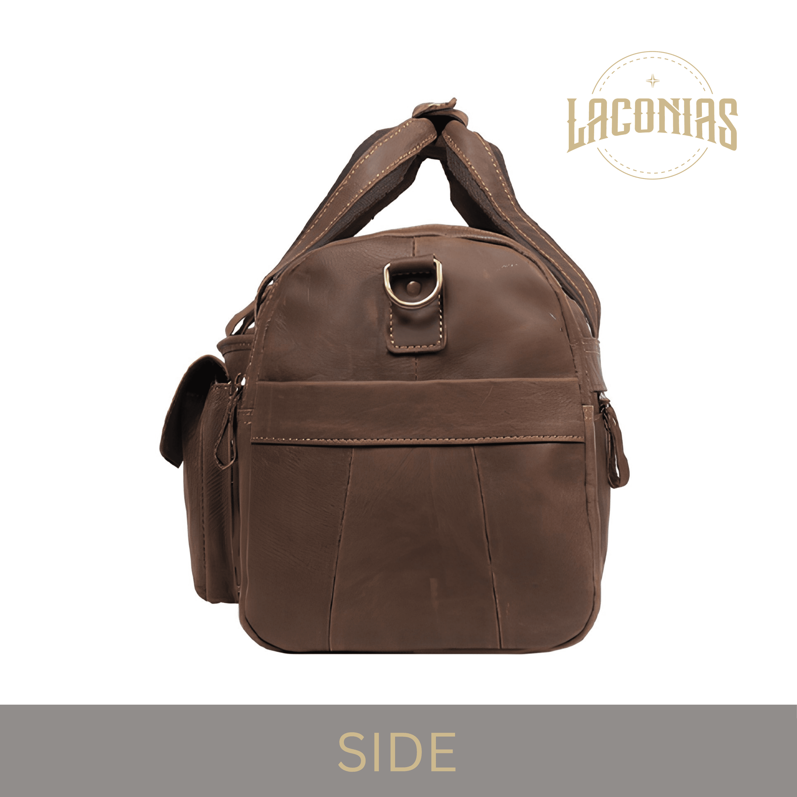 Men's cowhide large-capacity handbag view 3