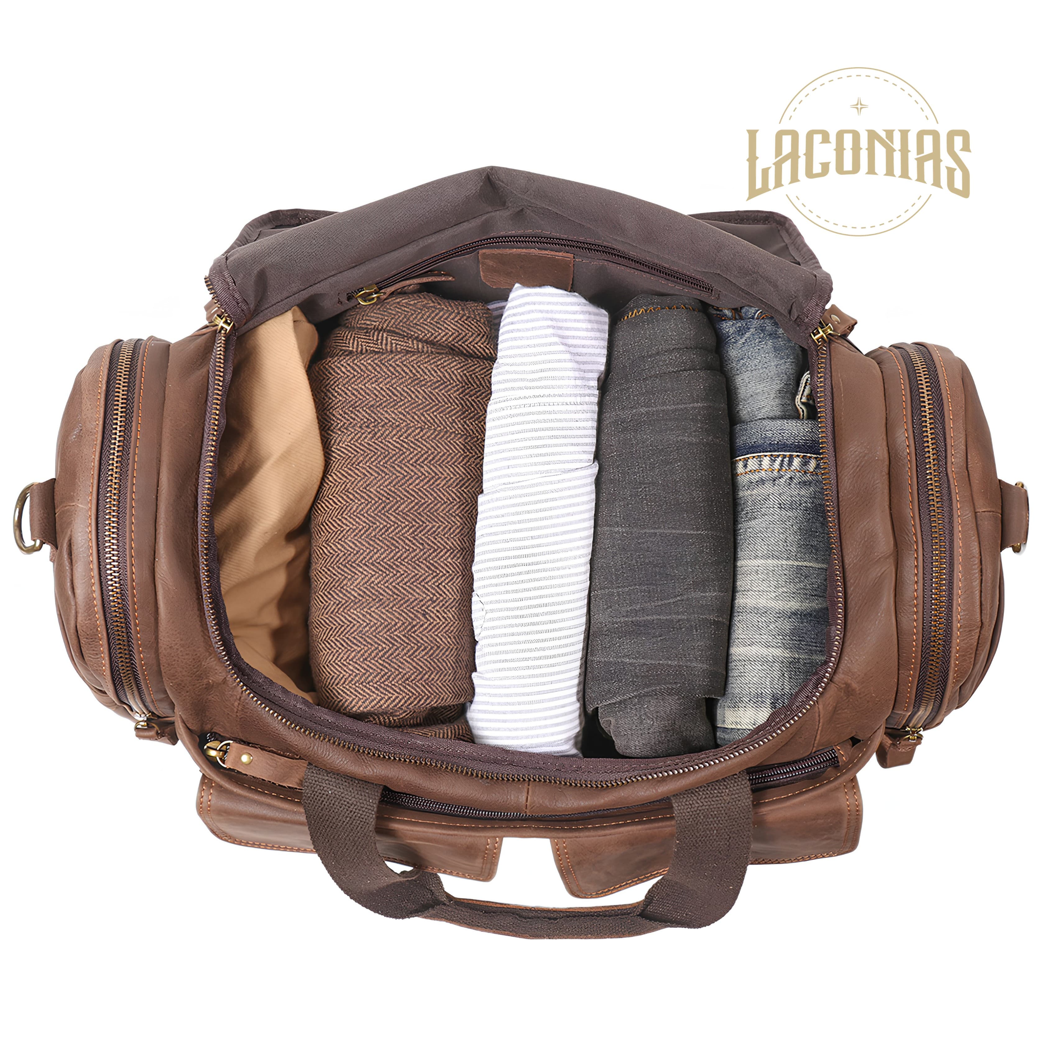 Men's cowhide large-capacity handbag — showcase 3