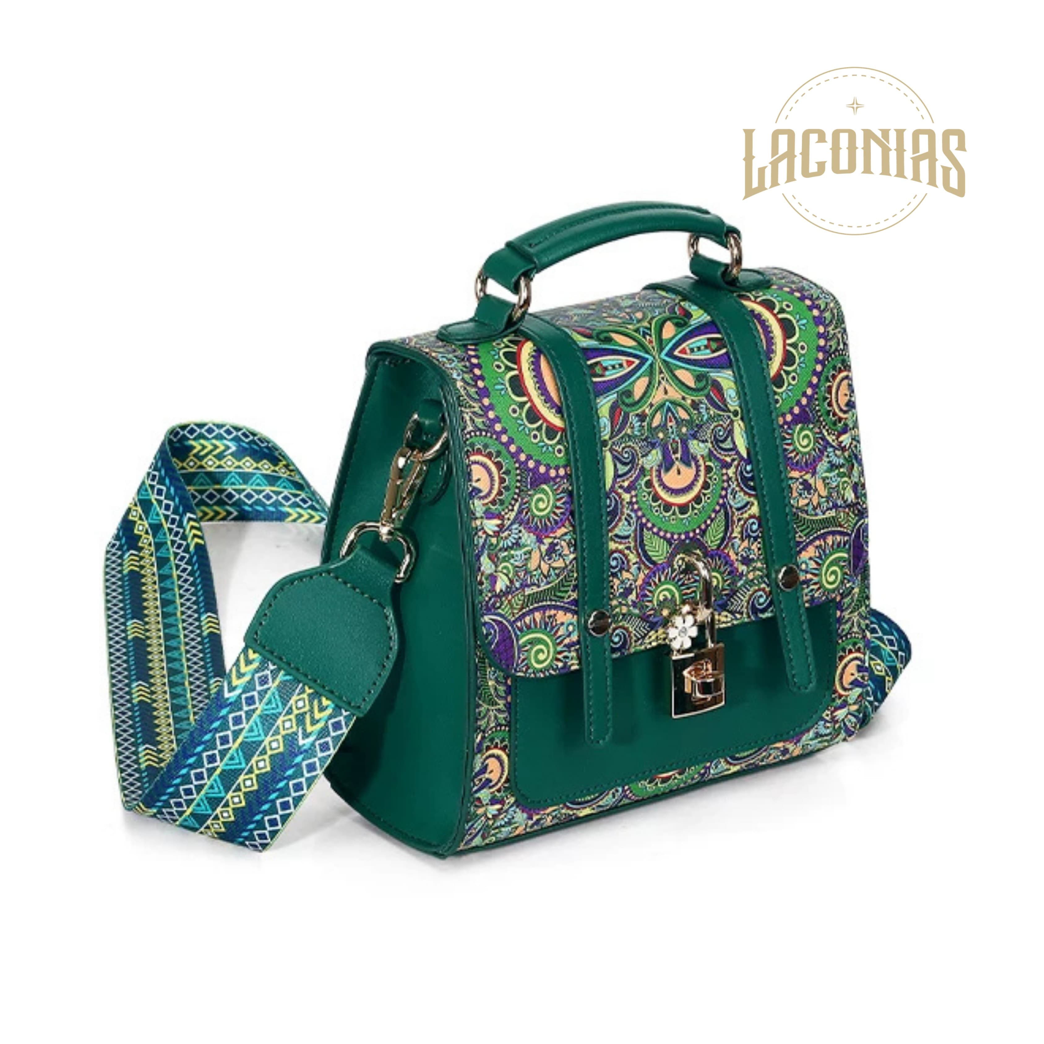 Cowhide printed backpack — showcase 1