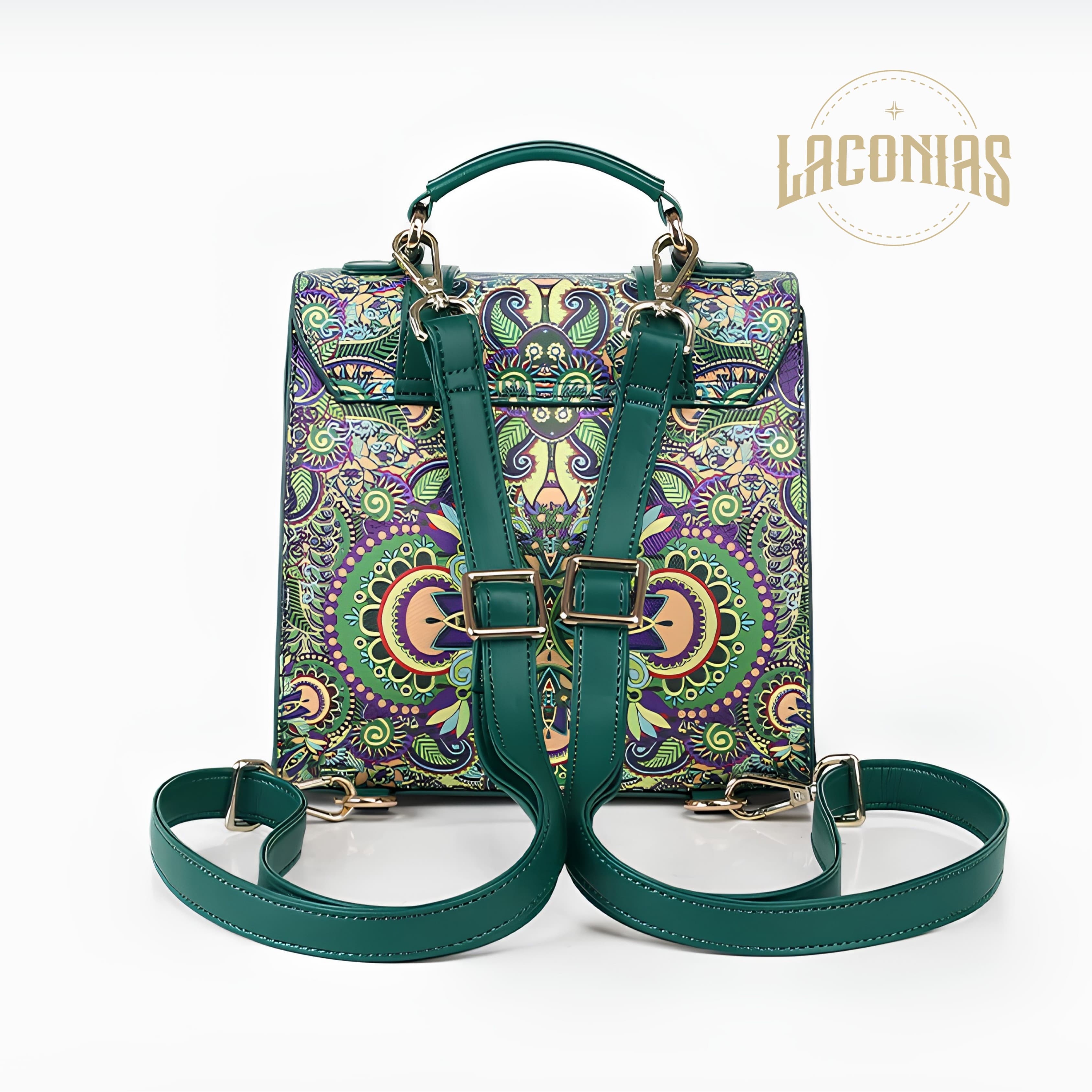 Cowhide printed backpack — showcase 4