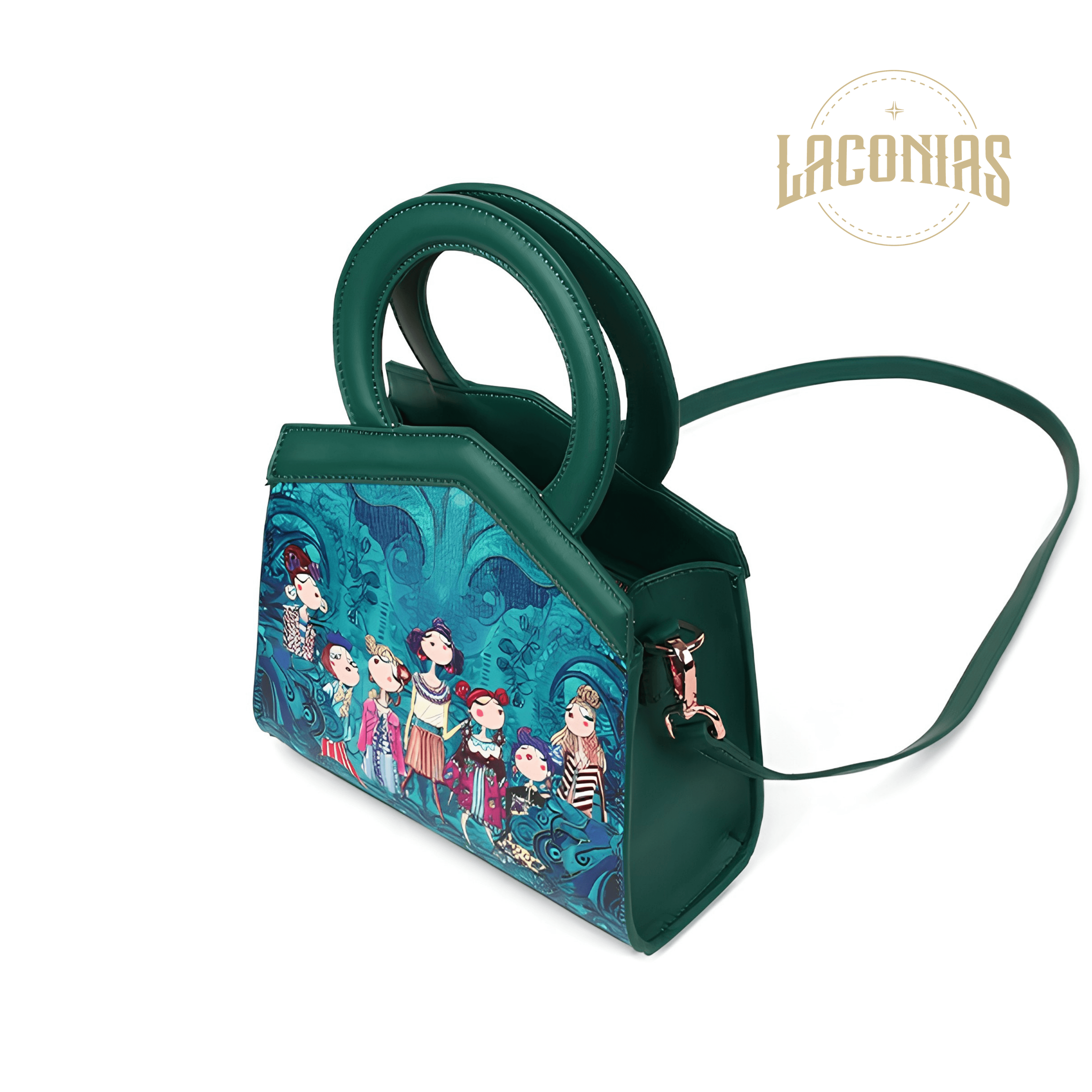 Cowhide printed handbag — showcase 1