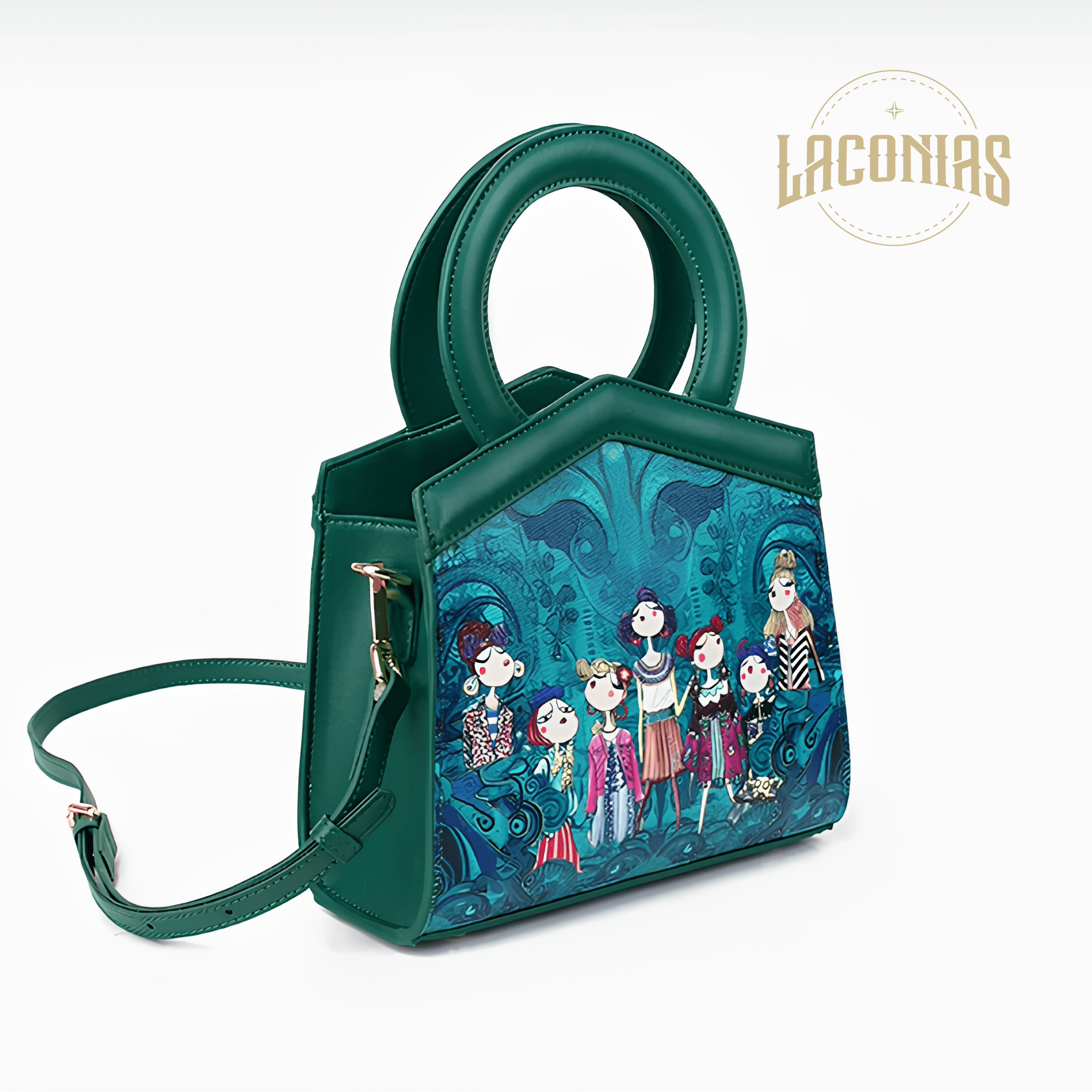 Cowhide printed handbag — showcase 2