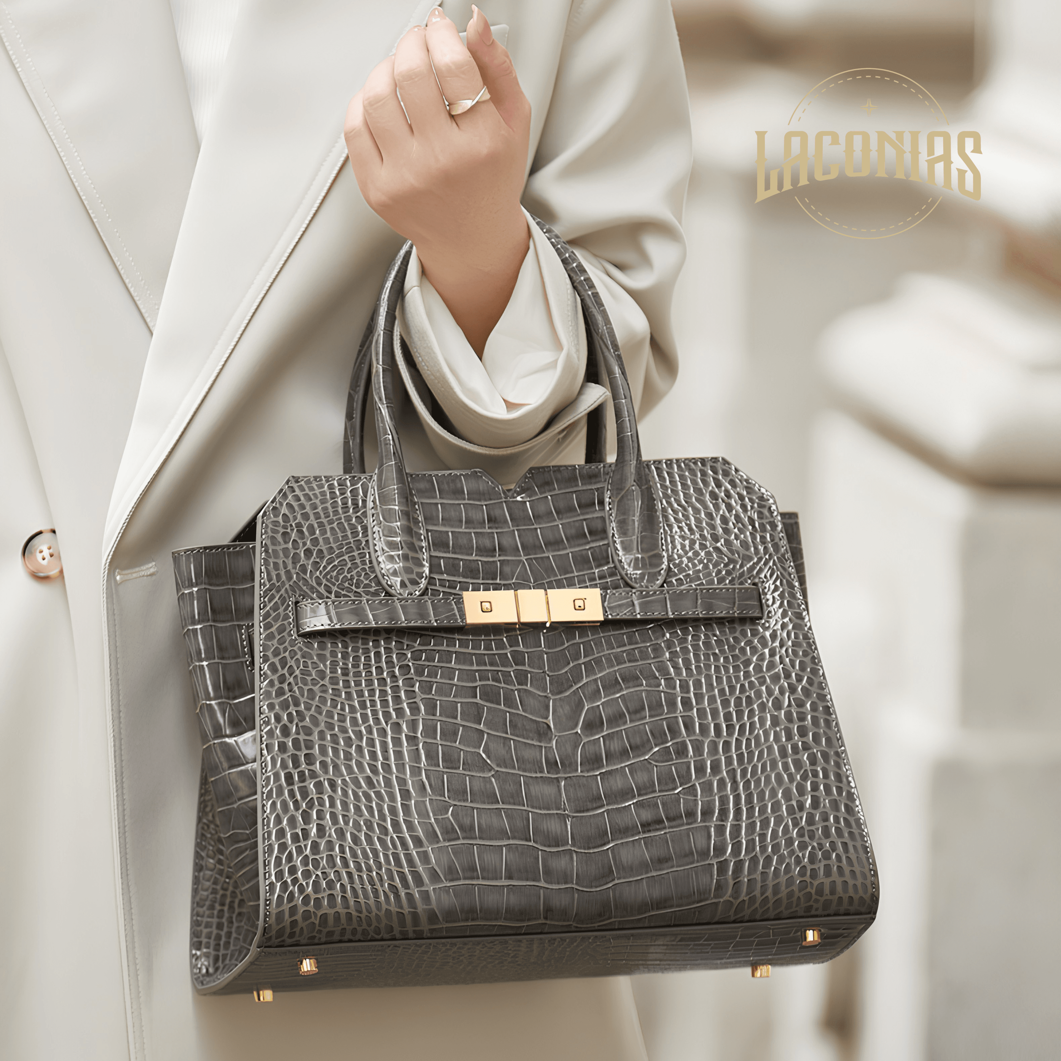 Genuine leather cowhide handbag — showcase 5