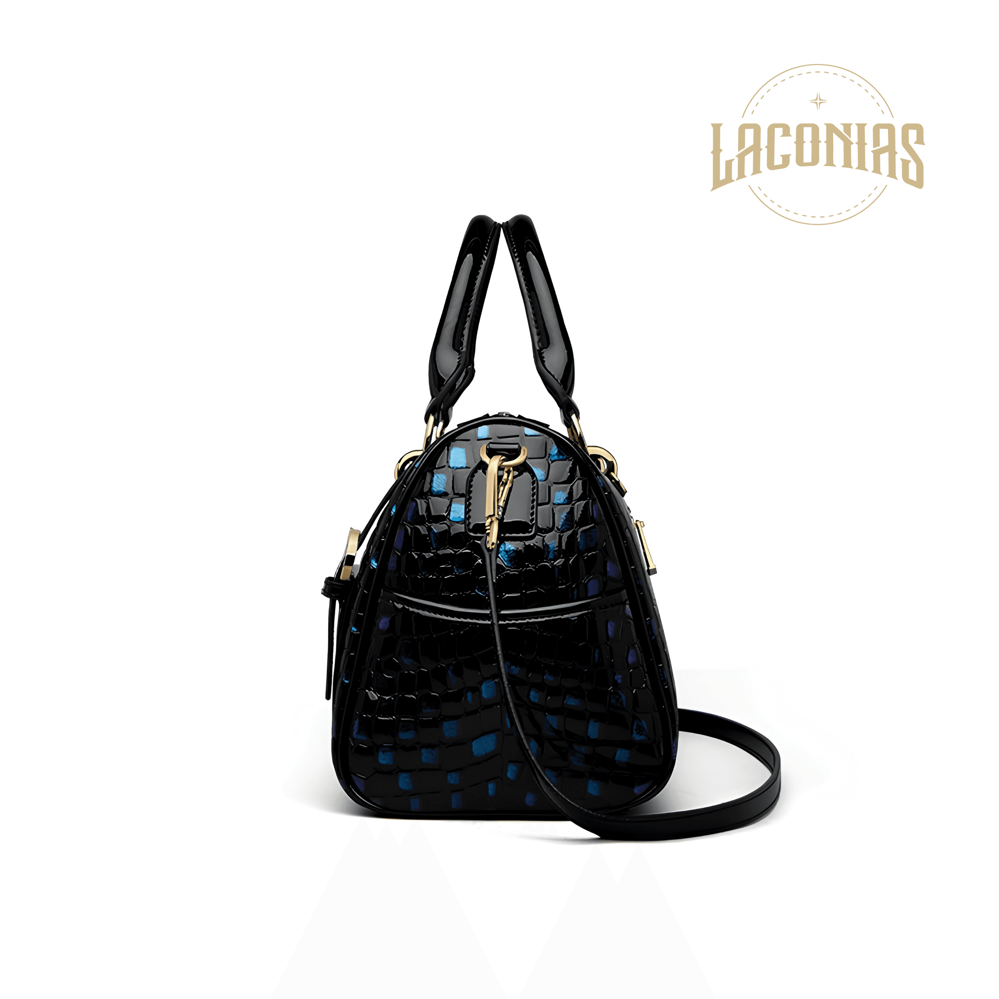 Genuine leather cowhide shoulder bag view 2
